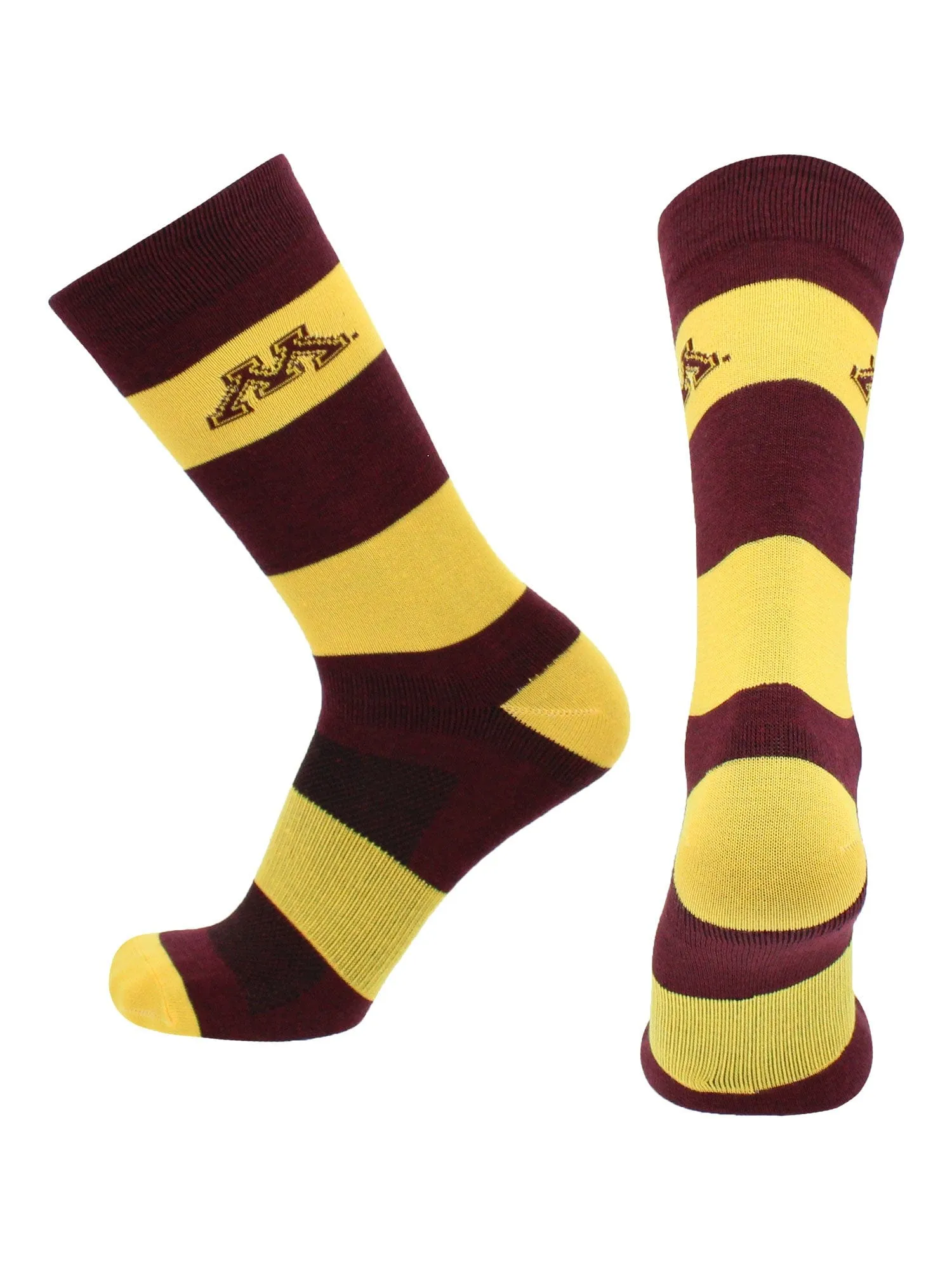 Minnesota Golden Gophers Socks Game Day Striped Crew Socks