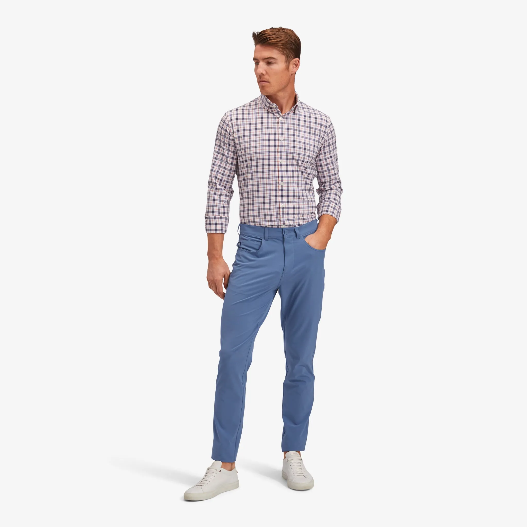Navy Red Multi Plaid