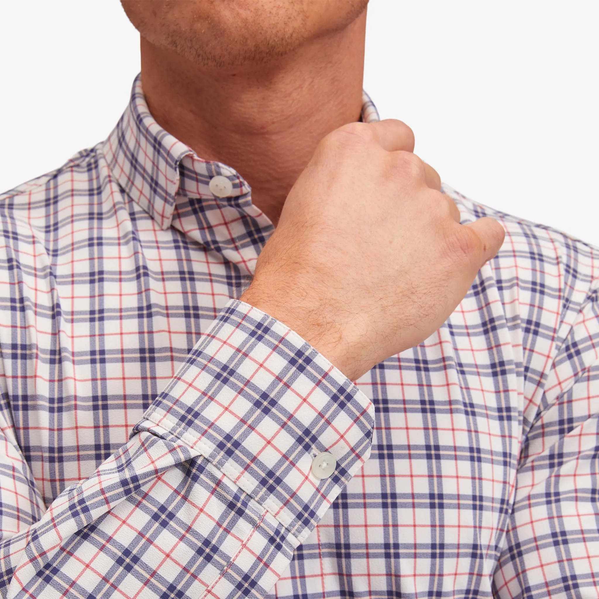 Navy Red Multi Plaid