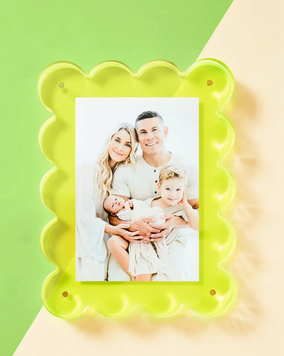 Neon Lime Acrylic Picture Frame