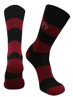 New Mexico Lobos Socks Game Day Striped Crew Socks