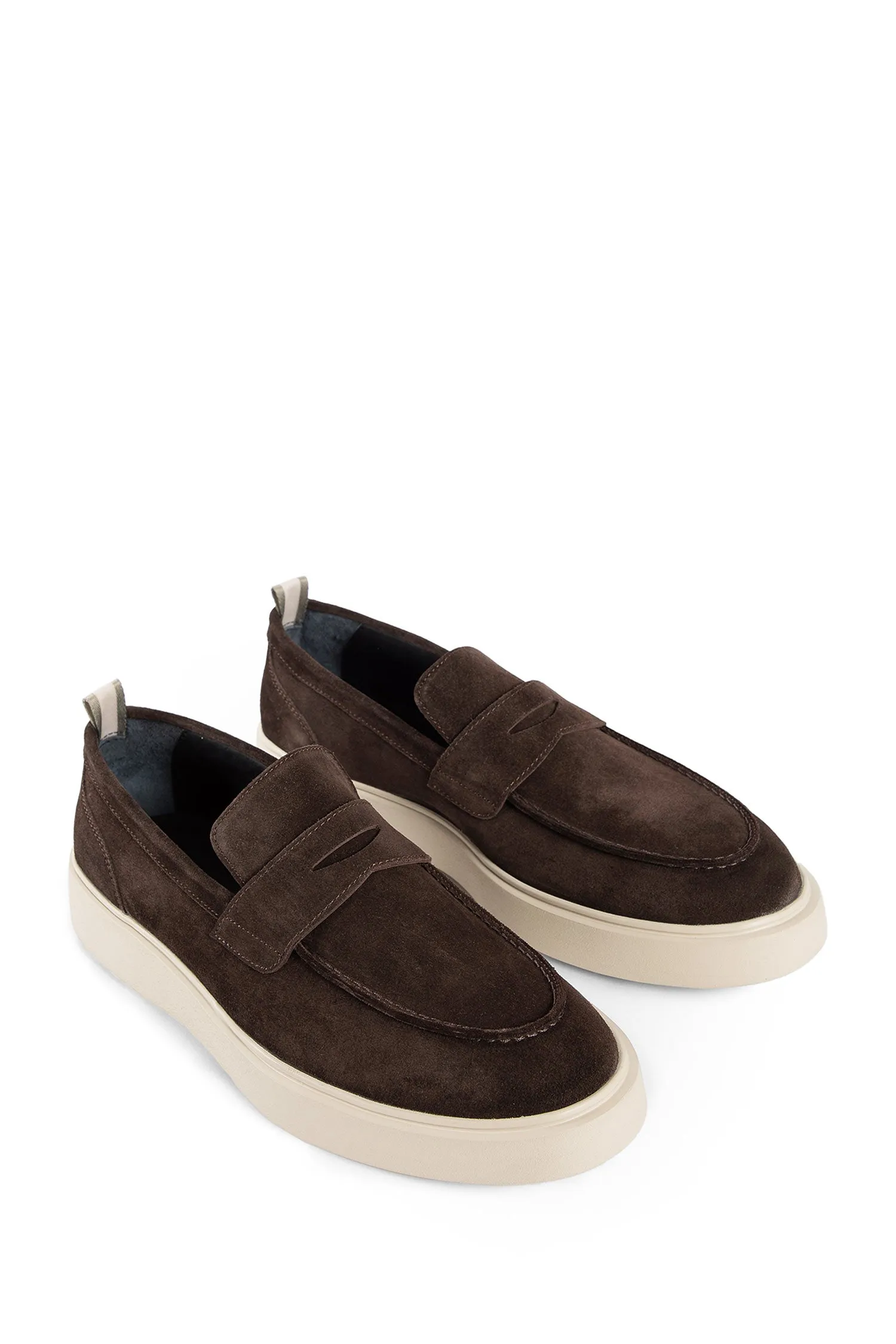 OFFICINE CREATIVE MAN BROWN LOAFERS & FLATS