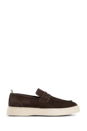 OFFICINE CREATIVE MAN BROWN LOAFERS & FLATS