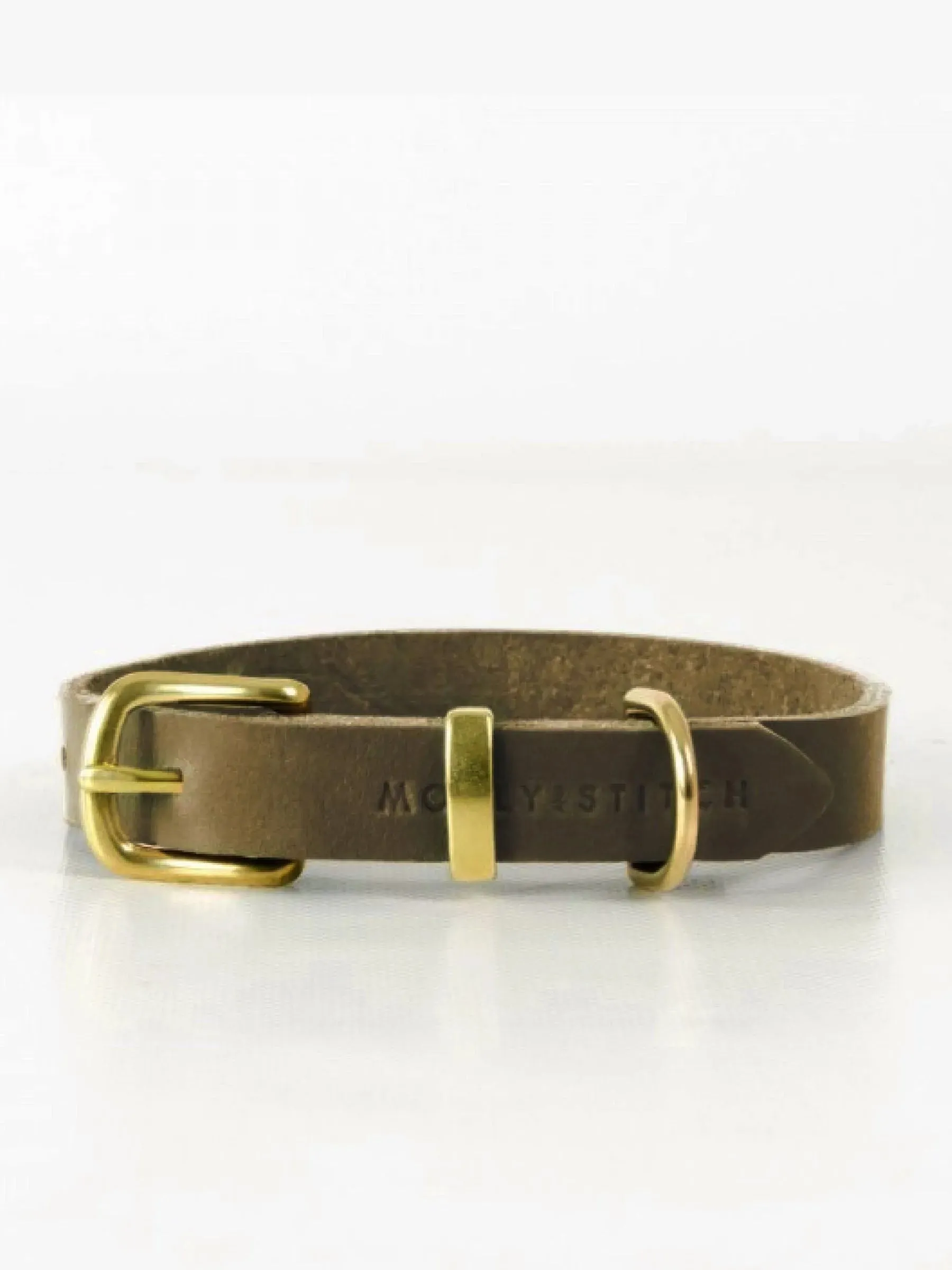 [OLIVE TREE] BUTTER LEATHER DOG COLLAR