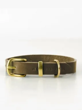 [OLIVE TREE] BUTTER LEATHER DOG COLLAR