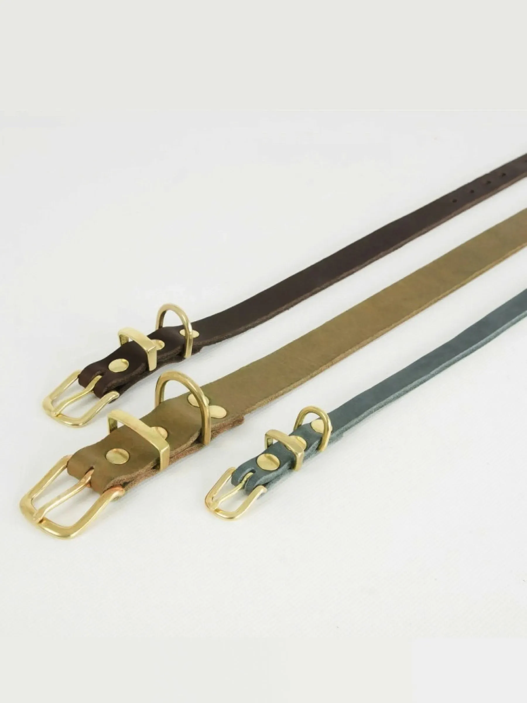 [OLIVE TREE] BUTTER LEATHER DOG COLLAR