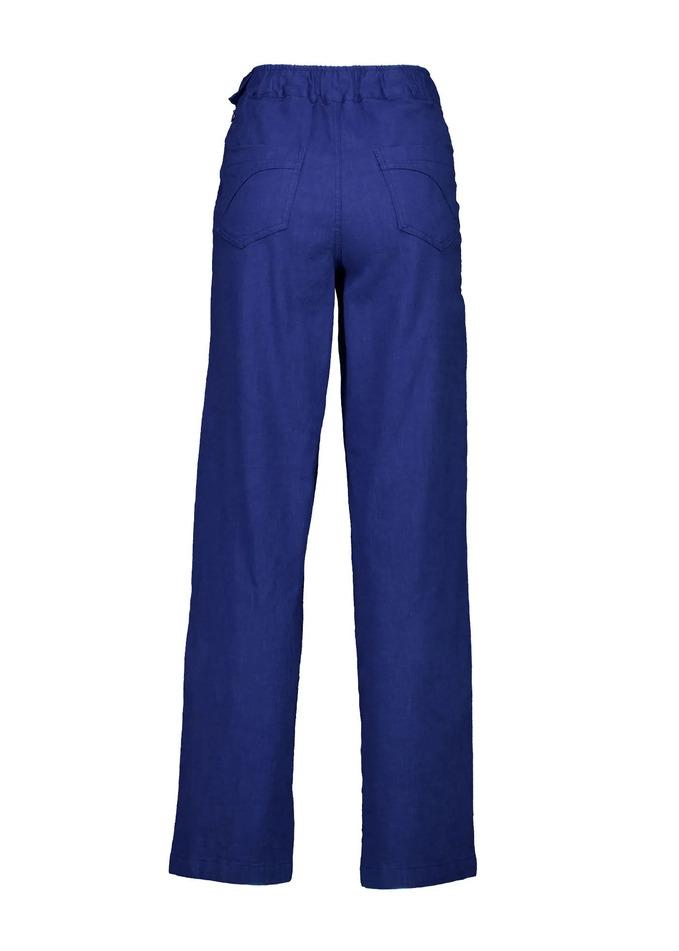 Peggy Long Pants Lino Cobalt Blue in Linen | Pre-Order