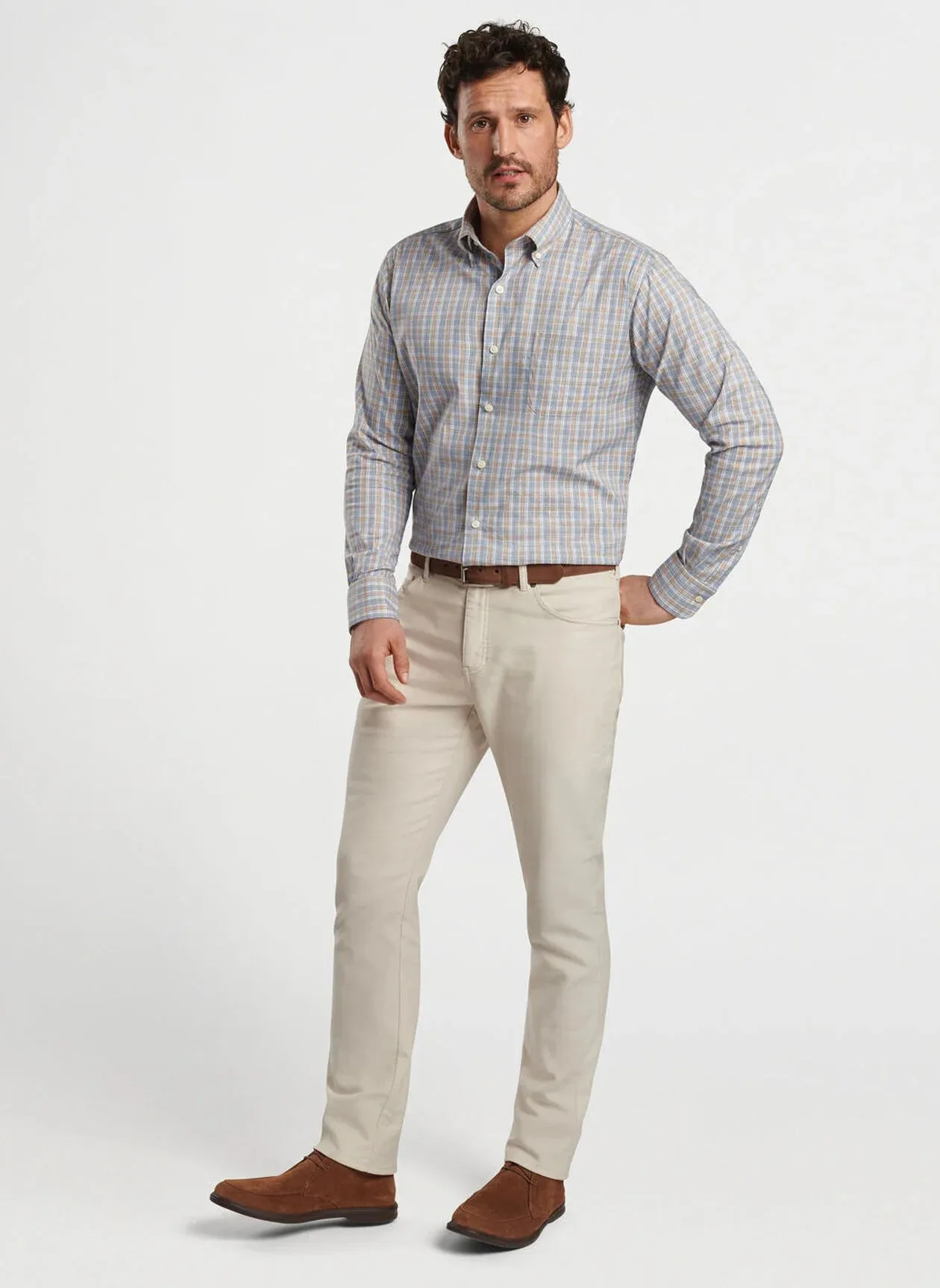 Peter Millar Powell Crown Lite Cotton-Stretch Sport Shirt