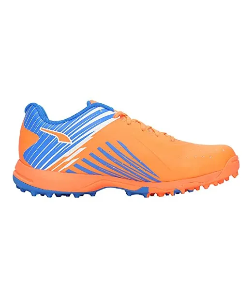 Puma Mens 22 Fh Rubber Vk Cricket Shoe (Neon Citrus-White-Bluemazing)