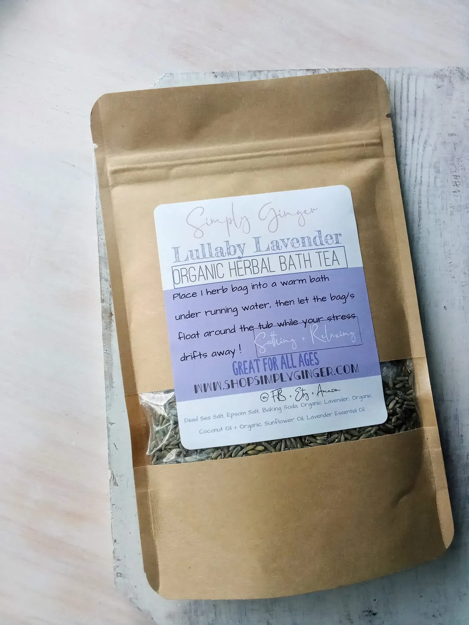 Relaxing Lavender Bath Salts ll Calming ll Bath Tea ll Kid Approved