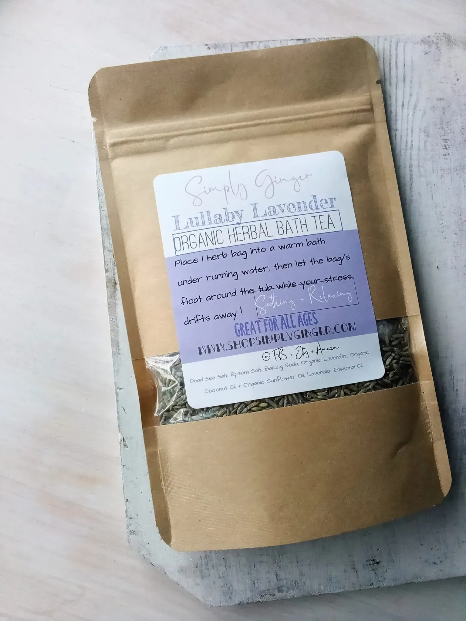 Relaxing Lavender Bath Salts ll Calming ll Bath Tea ll Kid Approved