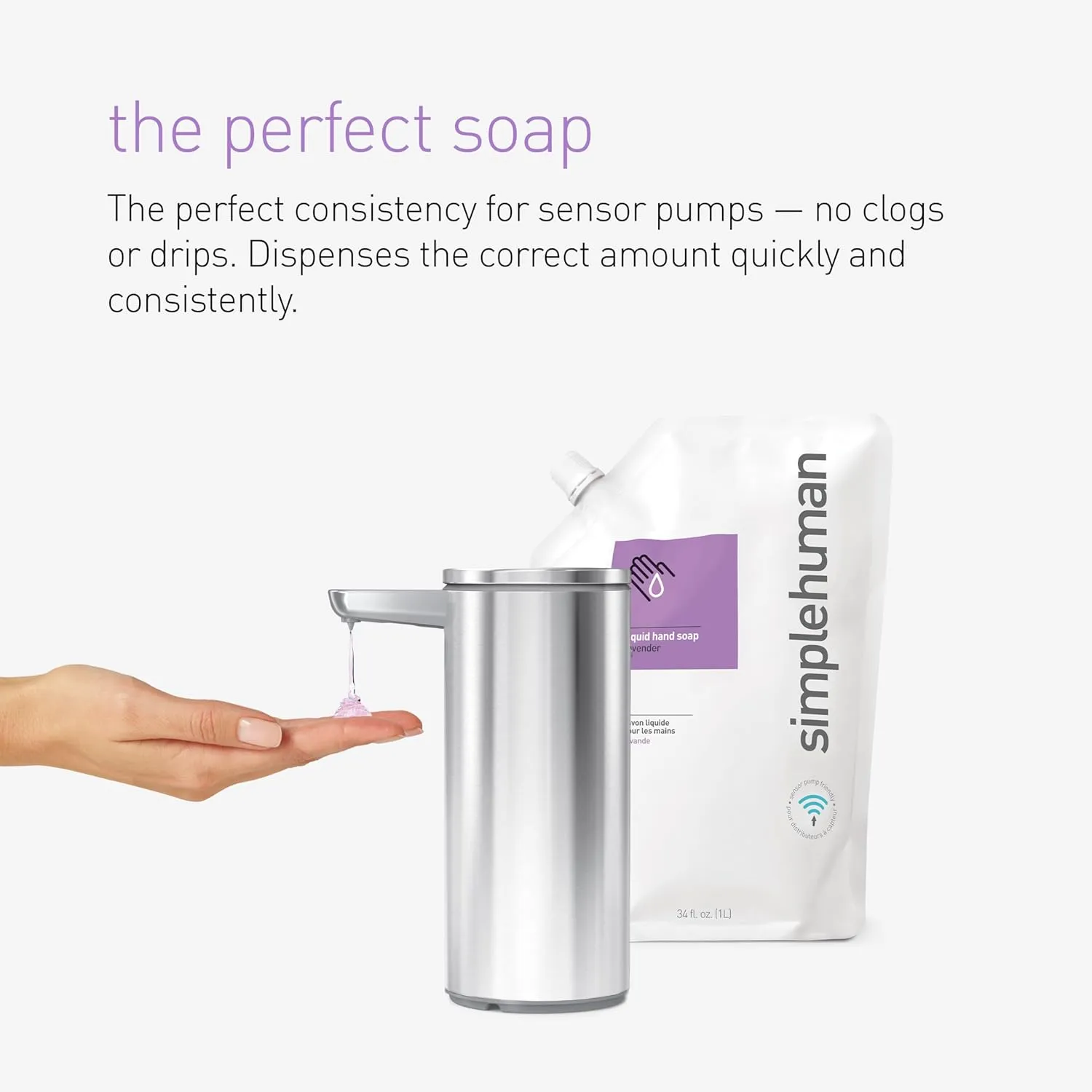 SIMPLEHUMAN Liquid Hand Soap Refill Pouch 34 fl. oz.