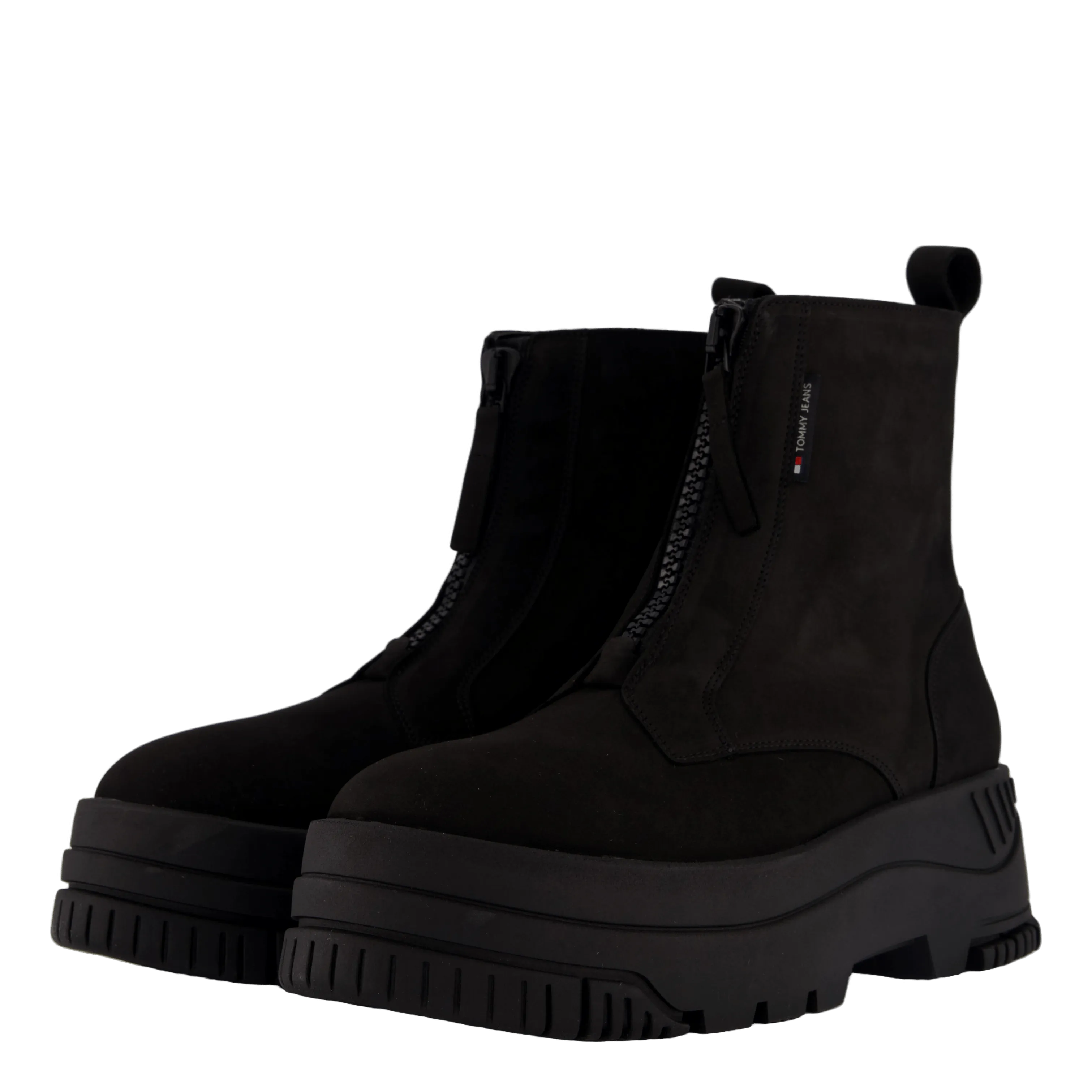 Tjw Zip  Up Flatform Nubuck Bo Black