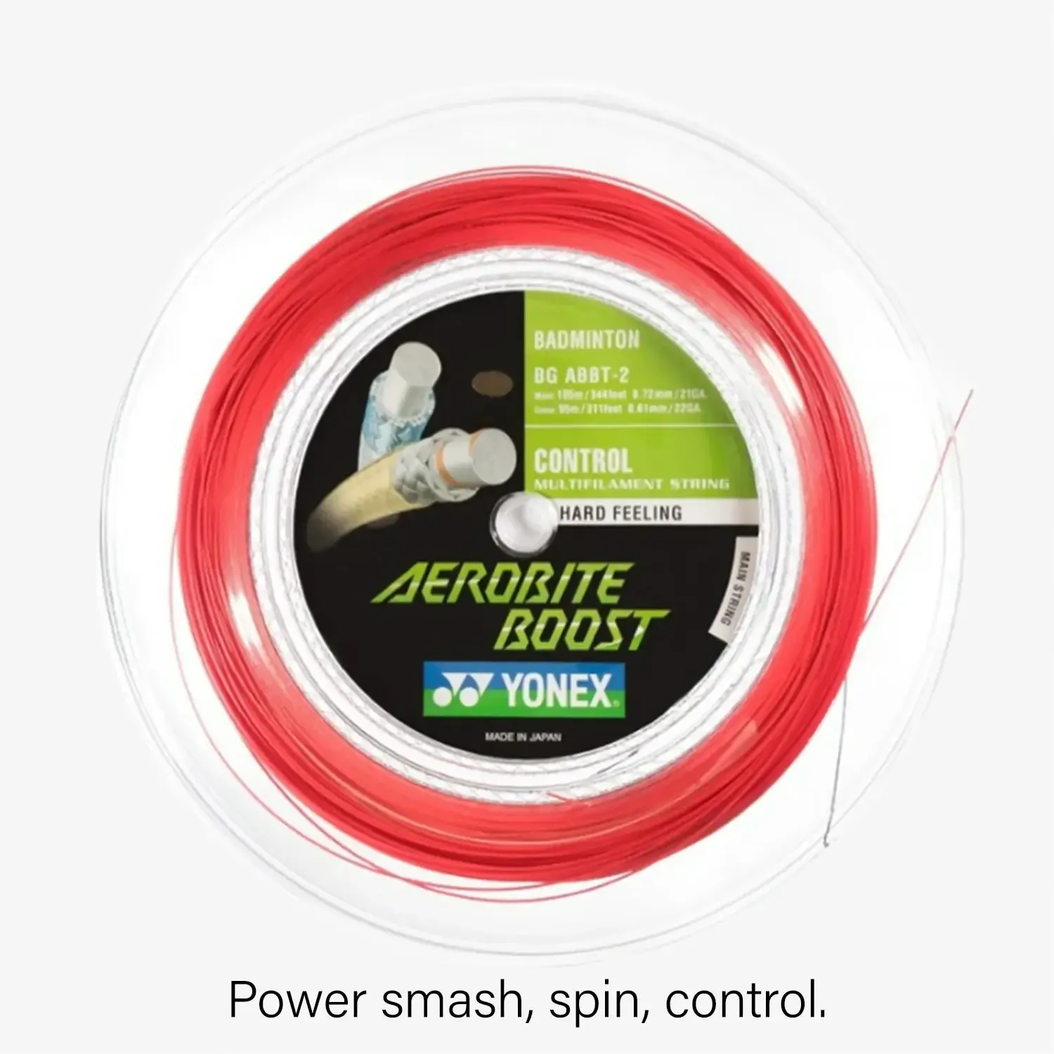 Yonex Aerobite Boost 200m Badminton String (Grey/Red)